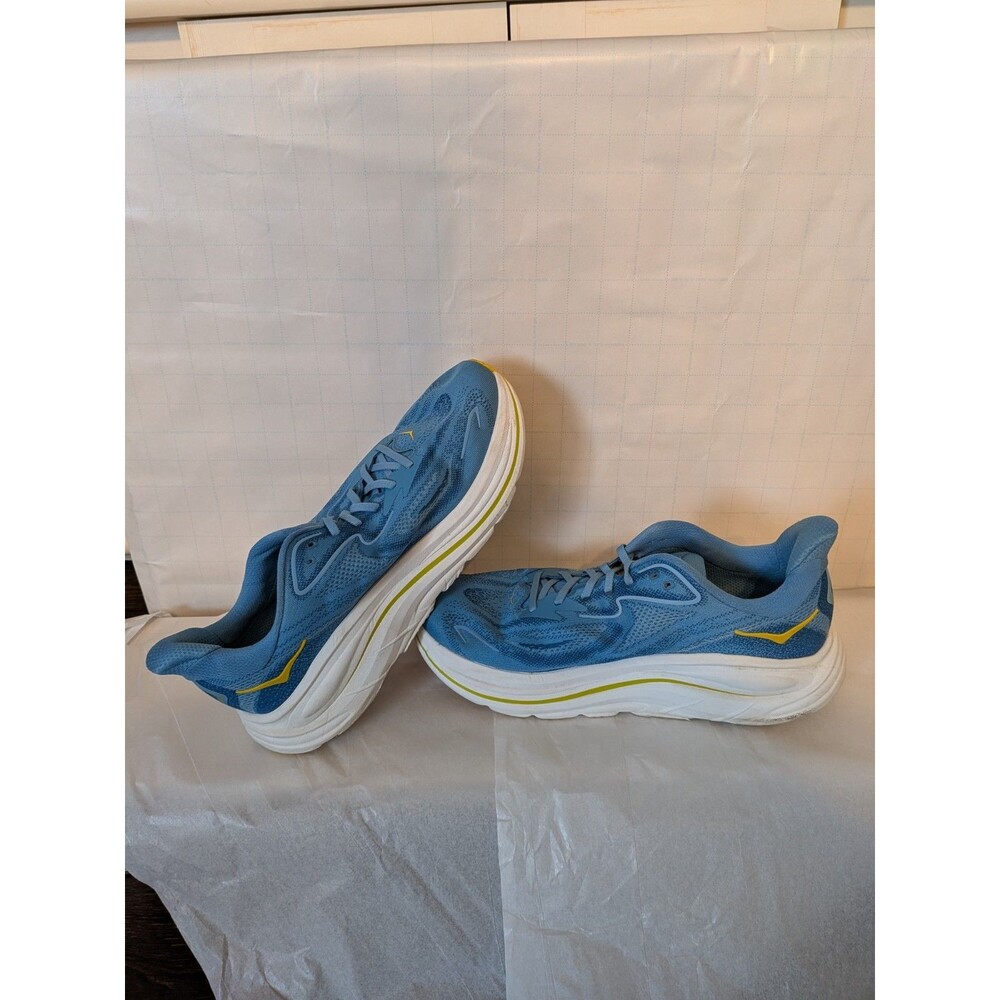Hoka One One Clifton 10 Running Shoes/Alpine Blue/Foggy Night/Size US: 11.5 2E